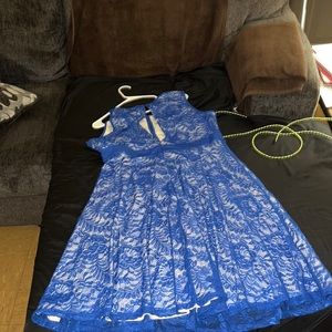 Royal blue dress
